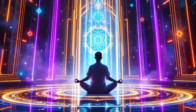 Spiritual Computer Free Digital Sacred Space Image - Meditation, Cyberpunk, Spiritual ...