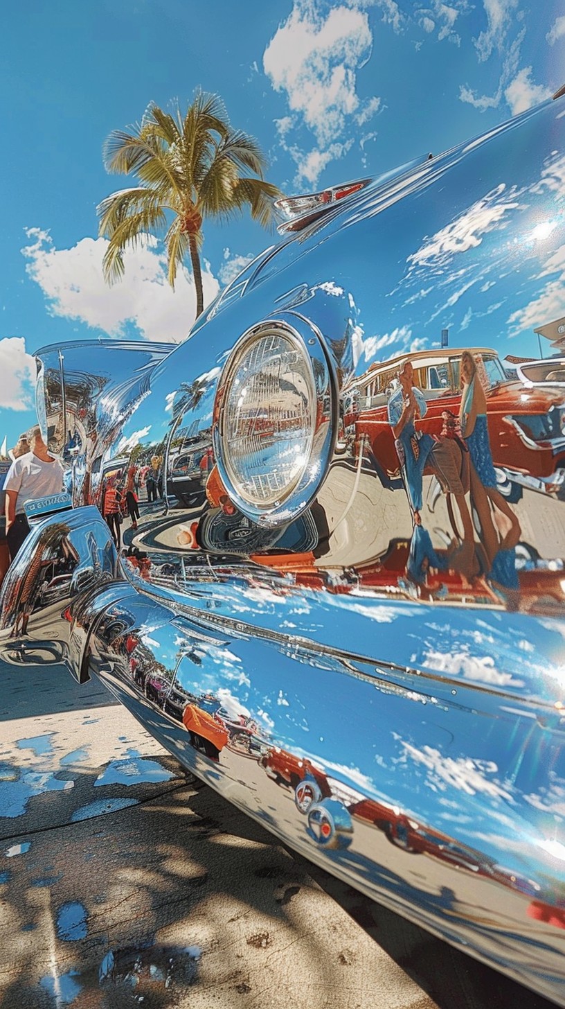 Free Vintage Car Reflections Image - Vintage, Car, Reflection