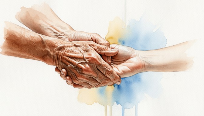 Free Generations Touching Gently Image - Hands, Elderly, Generations ...