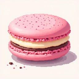 Free Pink Pixel Macaron Image - Macaron, Pixel, Pink | Download at ...
