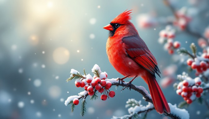 Free Cardinal Winter Beauty Image - Cardinal, Winter, Snow | Download ...