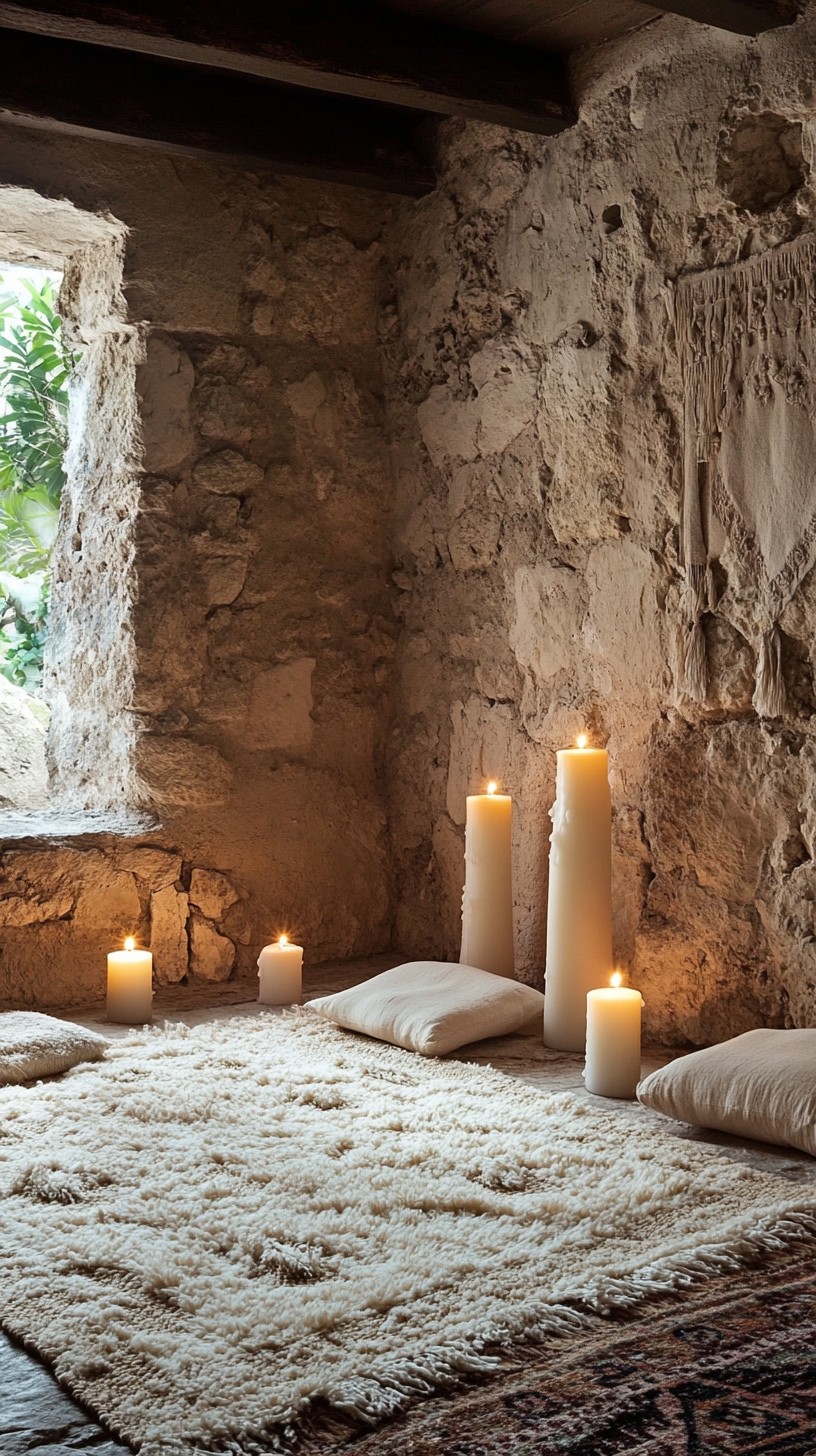 Free Candlelit rustic corner Image - Candles, Rustic, Cozy | Download ...
