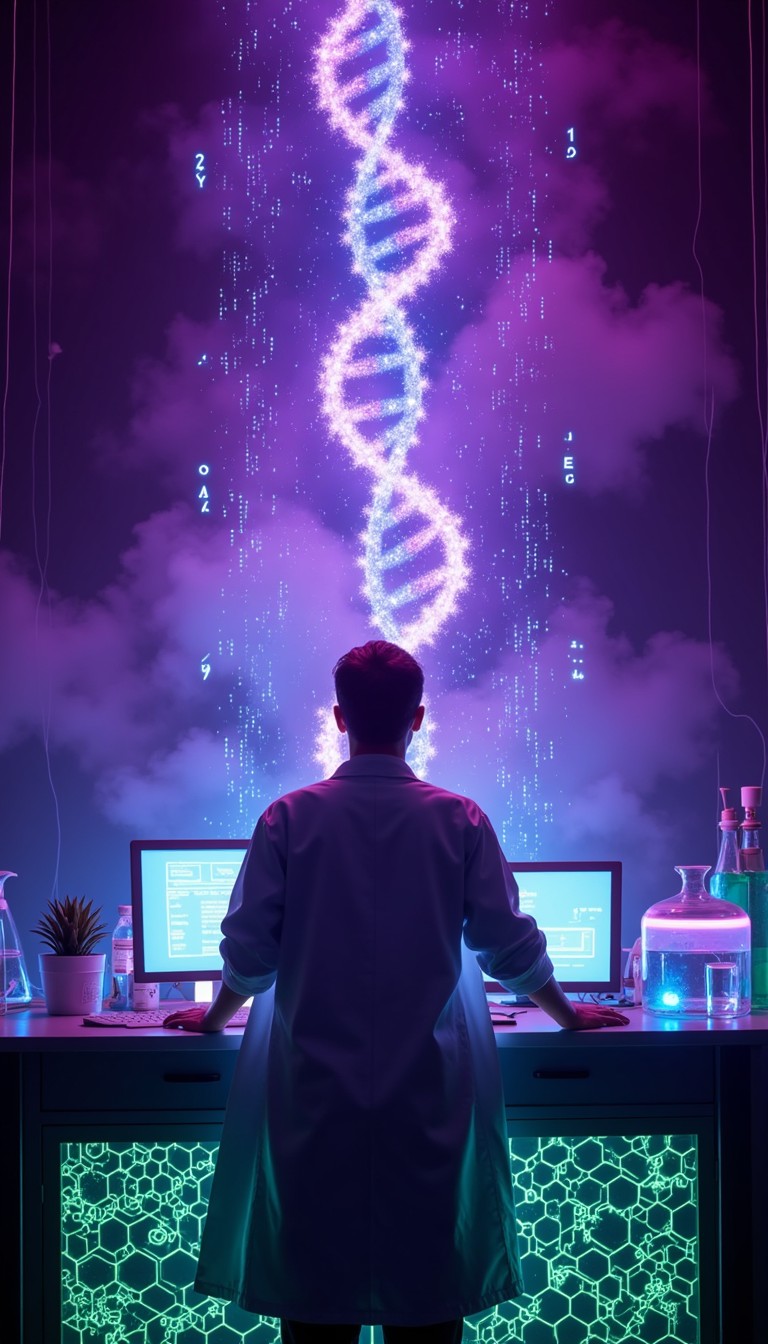 Quant Coding Wallpaper Free Quantum Code Explorer Image - Scientist, Dna, Holographic ...