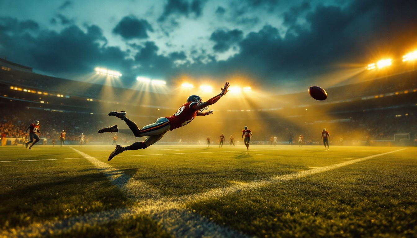 Free Epic Football Dive Image - Football, Stadium, Sunset | Download at ...