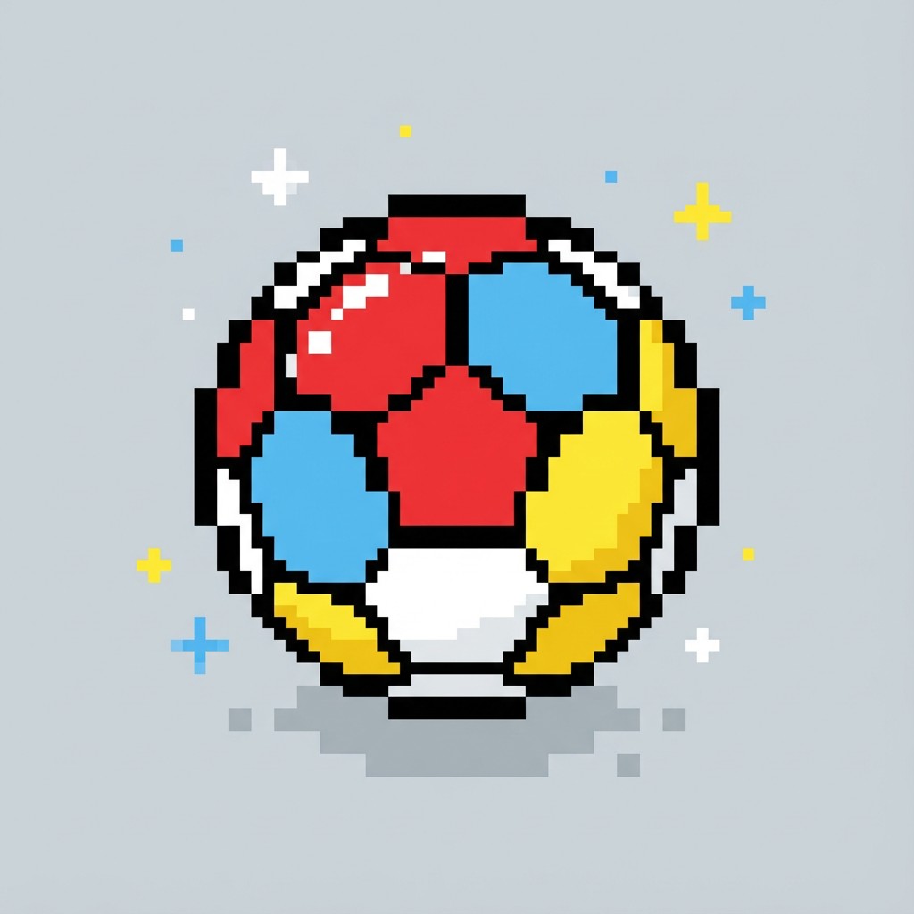 Free Colorful Pixel Football Image - Pixel, Football, Soccer | Download ...