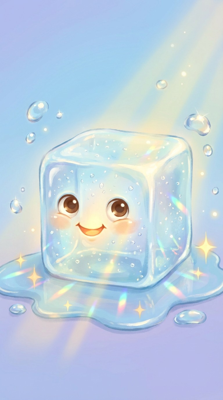 Free Cheerful Ice Character Image - Ice, Cube, Character | Download at ...