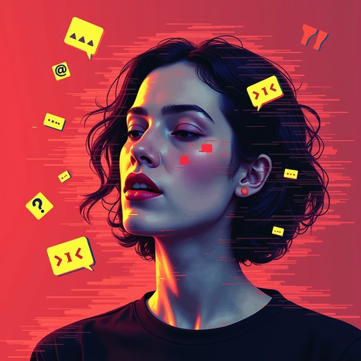 Message Background Portrait Free Digital Identity Fragmented Image | Download at StockCake
