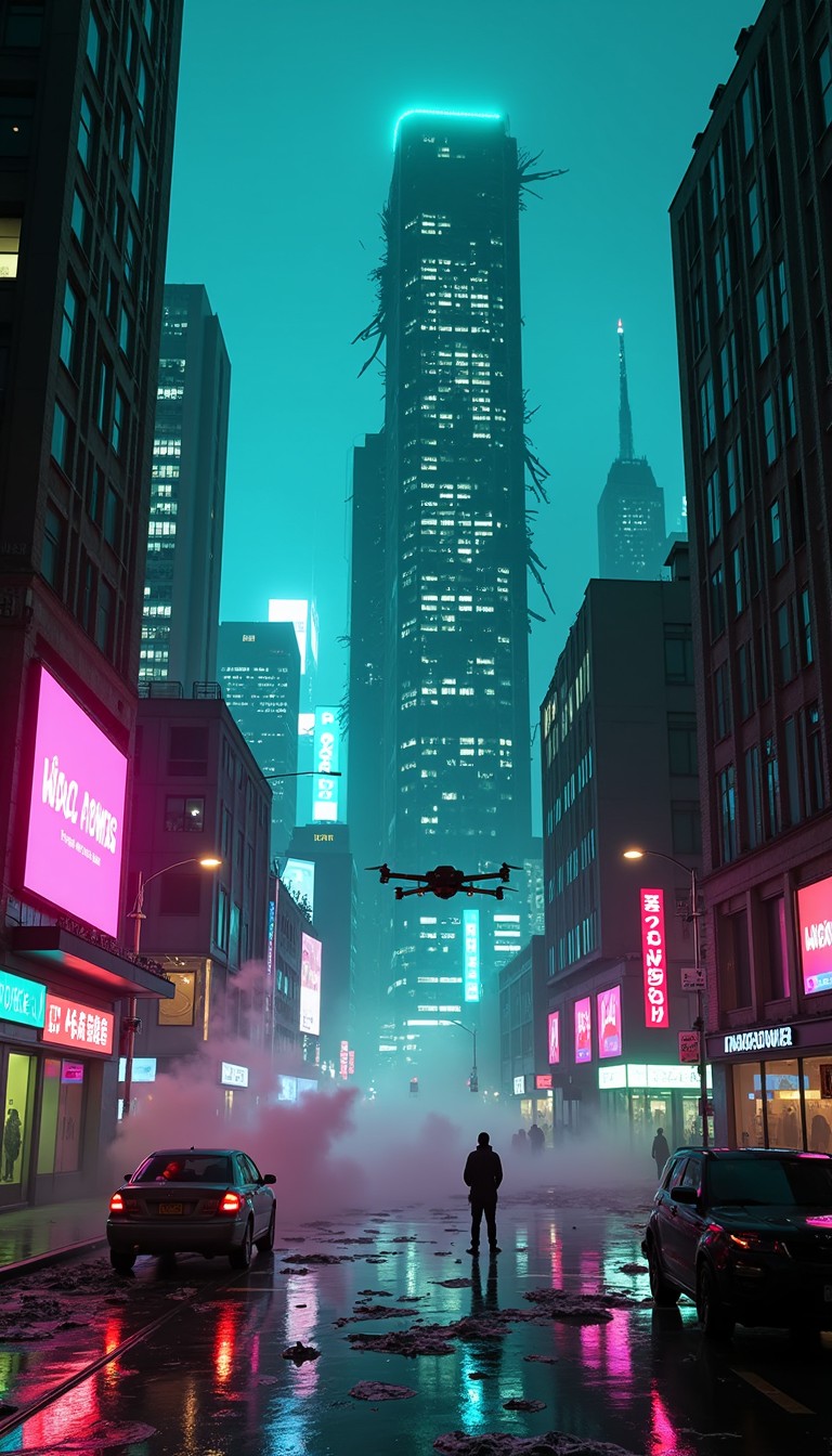 Free Neon Rain Dystopia Image - Cyberpunk, Neon, Dystopian | Download ...