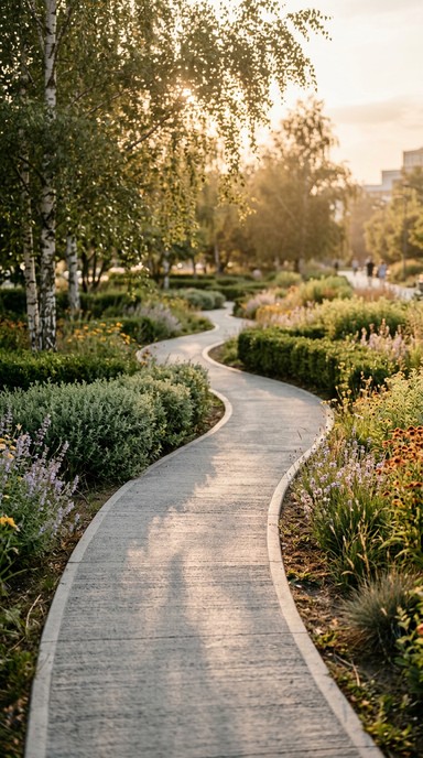 Pathway In Park Free Winding Park Pathway Image - Pathway, Sidewalk, Path | Download at ...