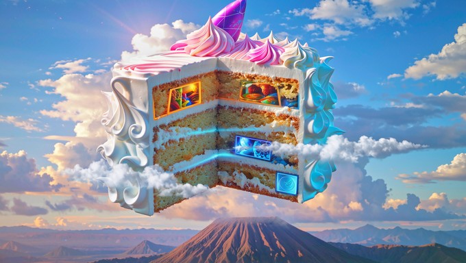Free Ethereal Cake Dreamscape Image | Download at StockCake