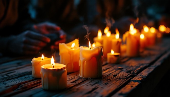 Free Sacred Candlelight Ritual Image - Candles, Meditation, Prayer ...