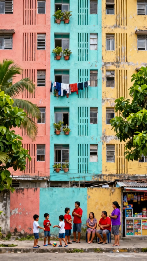 Pinoy Community Background Free Filipino Neighborhood Life Image - Filipino, Community, Housing ...