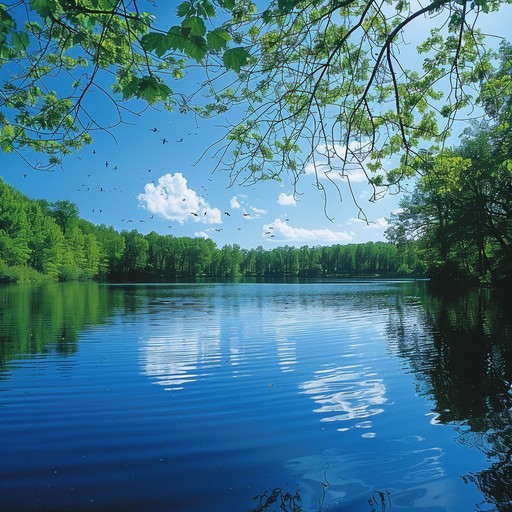 Free Serene Lake View Image - Lake, Willows, Reflection | Download at ...