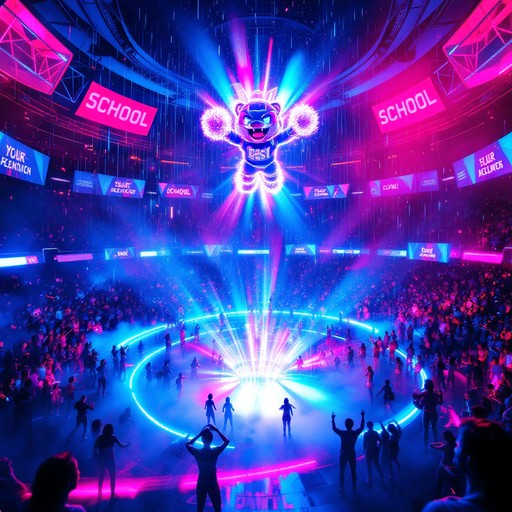 Free Neon Cheer Squad Image - Cheerleaders, Neon, Holographic ...