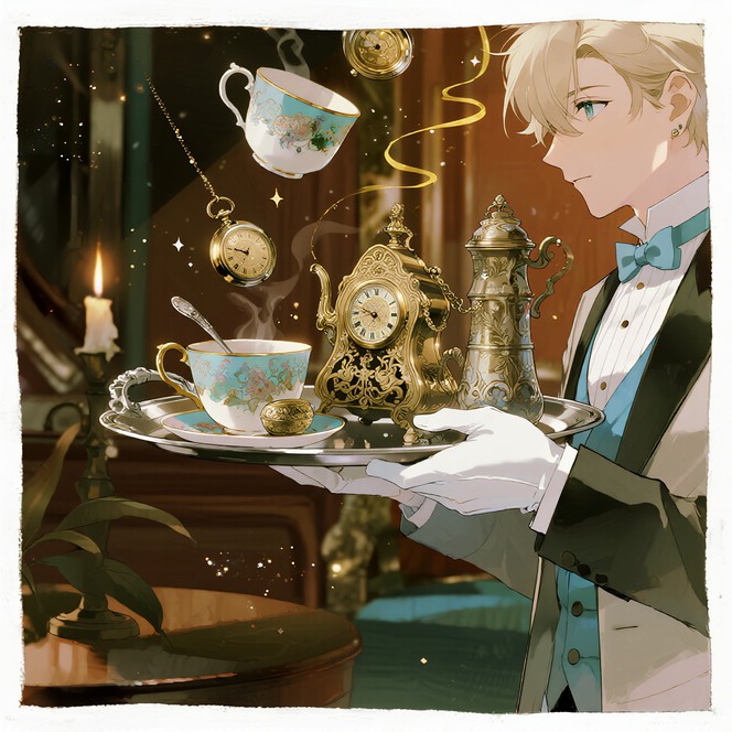Free Floating Antique Treasures Photo - Butler, Anime, Teacups ...