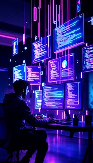 Free Future Code Laboratory Image - Cyberpunk, Programming, Coder ...