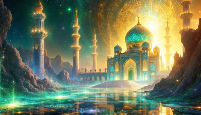 Free Mystical Mosque Dreamscape Image - Mosque, Minaret, Dome ...