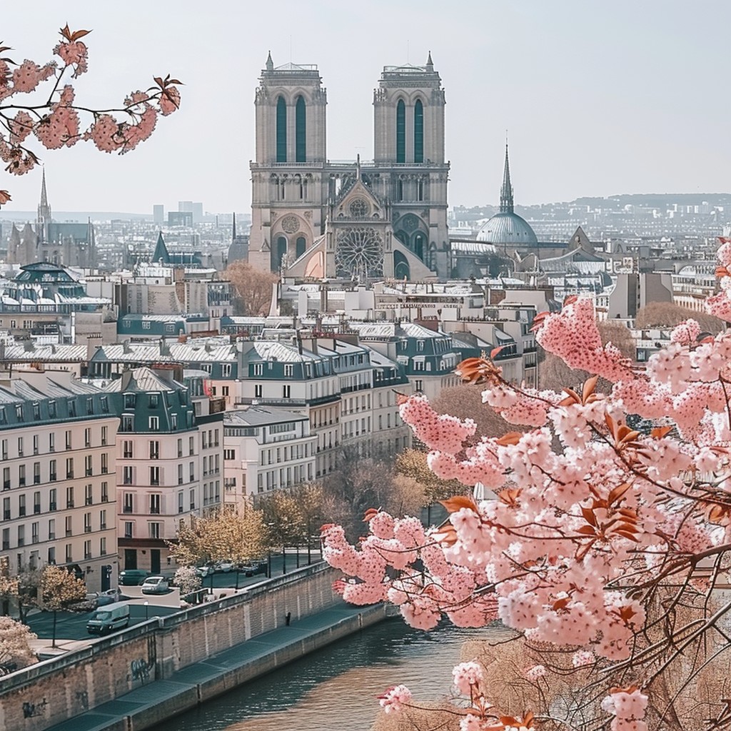 Spring Dinner Paris Menu Free Paris in Spring Image - Paris, Spring, Cherry Blossoms | Download ...