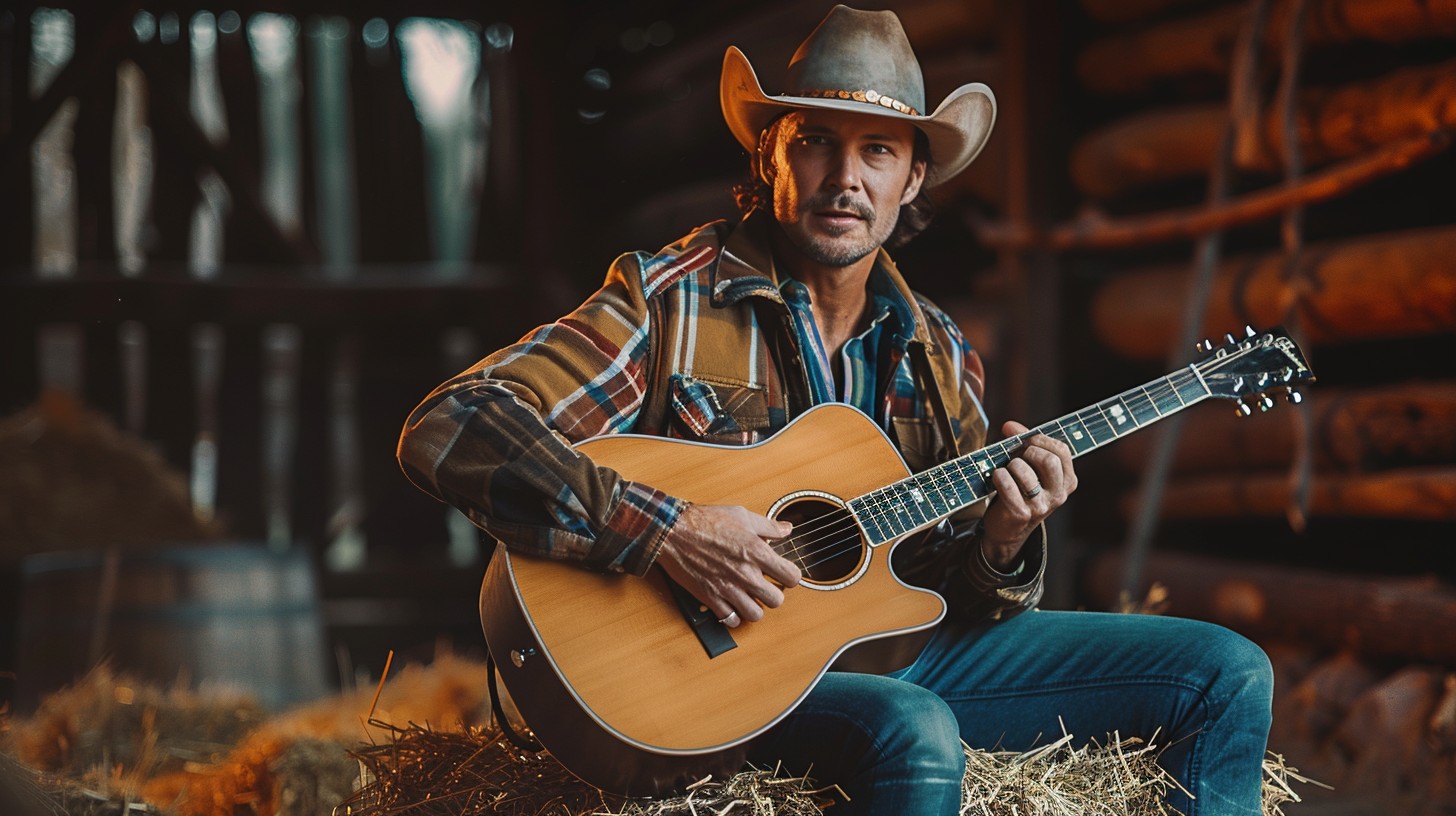 Cowboy Riffs Free Cowboy Guitar Session Image - Cowboy, Guitar, Barn | Download at ...