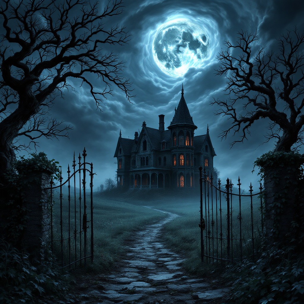 Free Haunted Moonlit Manor Image - Mansion, Manor, Gothic | Download at ...