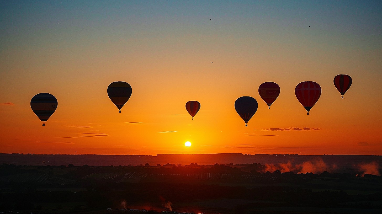 Sun Rise Balloon Free Sunrise Balloon Adventure Image - Sunrise, Balloons, Silhouette ...