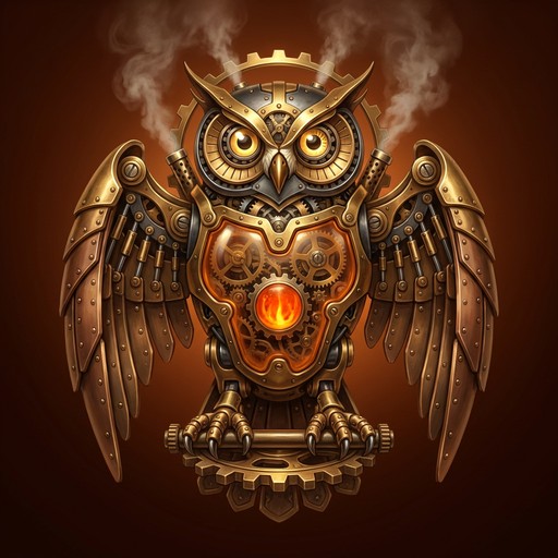 Free Clockwork Owl Emblem Image - Steampunk, Clockwork, Mechanical ...