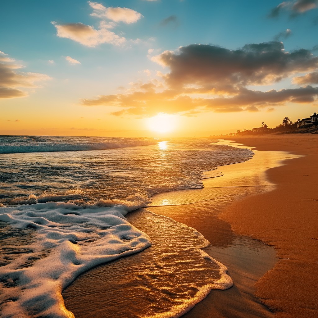 Free Sunset Beach Serenity Image - Sunset, Beach, Ocean | Download at ...