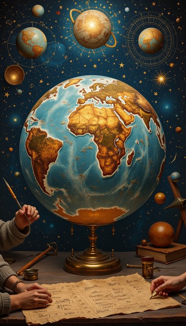 Earth Renaissance Style Free Renaissance Earth Portrait Image - Earth, Globe, Cartography ...