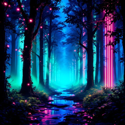 Free Neon Forest Nights Image - Cyberpunk, Neon, Forest | Download at ...