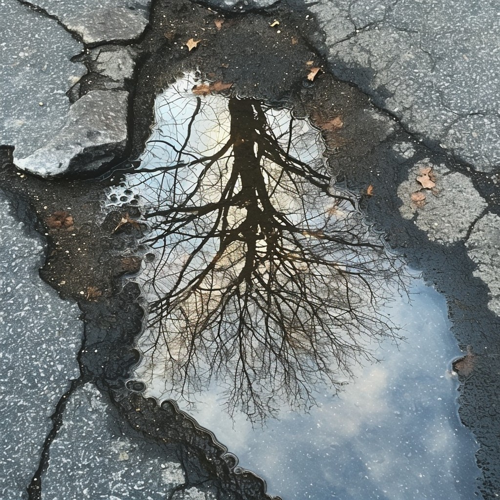 Free Reflective Water Puddle Image - Reflection, Tree, Water | Download ...