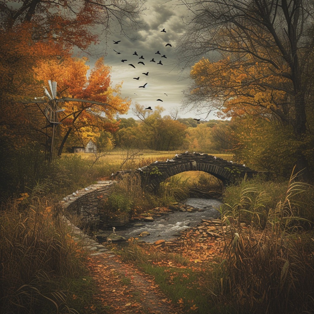 Free Autumn Bridge Scene Image - Autumn, Bridge, Foliage | Download at ...
