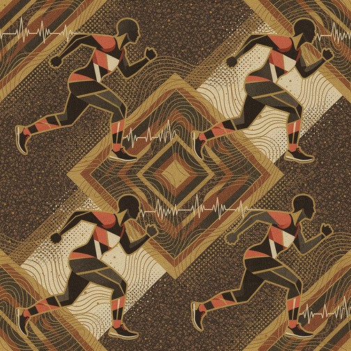 Marathon Pattern Free Geometric Running Design Image - Marathon, Runner, Pattern ...