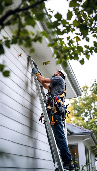 Gutter Copping Work Free Professional Gutter Cleaning Image - Maintenance, Gutters, Safety ...