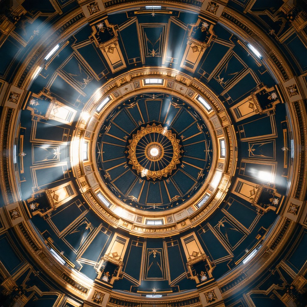 Free Celestial Ceiling Pattern Image - Architecture, Ceiling, Dome ...