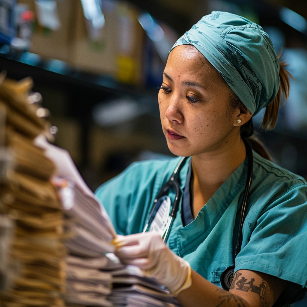Free Focused Nurse Working Image - Nurse, Healthcare, Medical ...