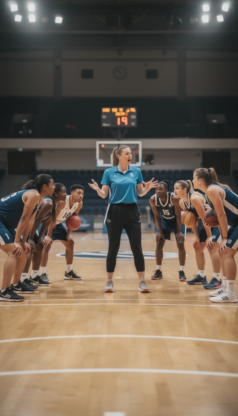 Free Coach Leads Practice Image - Coach, Woman, Basketball | Download ...