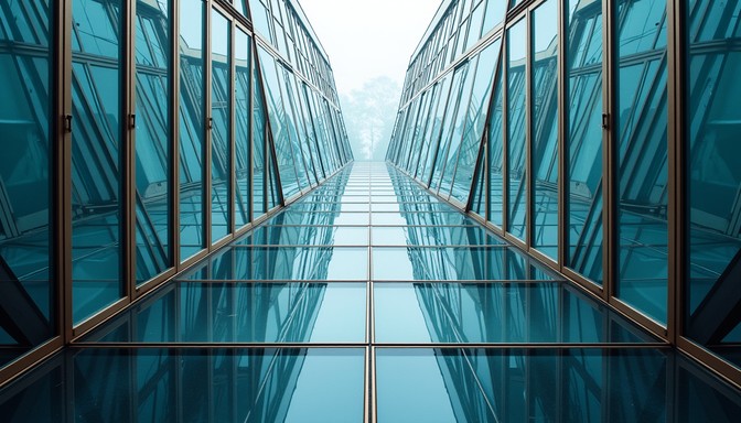Free Geometric Glass Symmetry Image - Architecture, Geometric, Azure ...