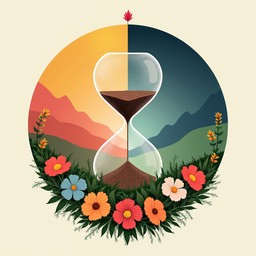 Free Time Blooms Beauty Image - Hourglass, Flowers, Time | Download at ...
