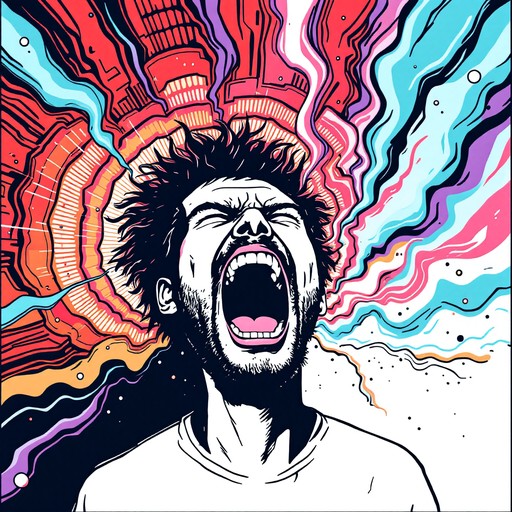 Free Colorful Vocal Explosion Image - Scream, Psychedelic, Vibrant ...