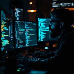 Free Coding In Blue Image - Programming, Technology, Developer ...