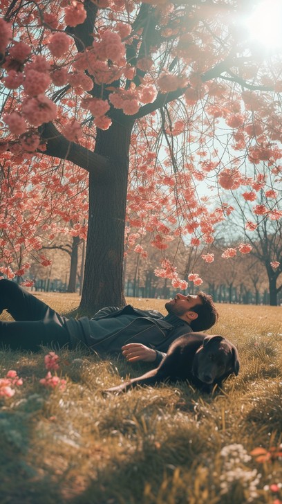 Free Springtime Anime Relaxation Image - Anime, Spring, Relaxation ...