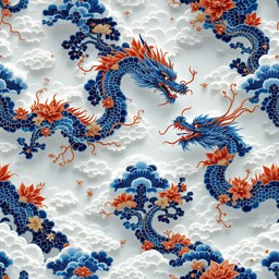 Free Dragons Dance Eternally Image - Dragon, Oriental, Pattern ...