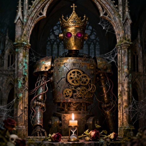 Free Gothic Clock Sentinel Image - Automaton, Gothic, Mechanical ...