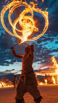 Free Fiery Performance Art Image - Performance, Fire, Twilight ...