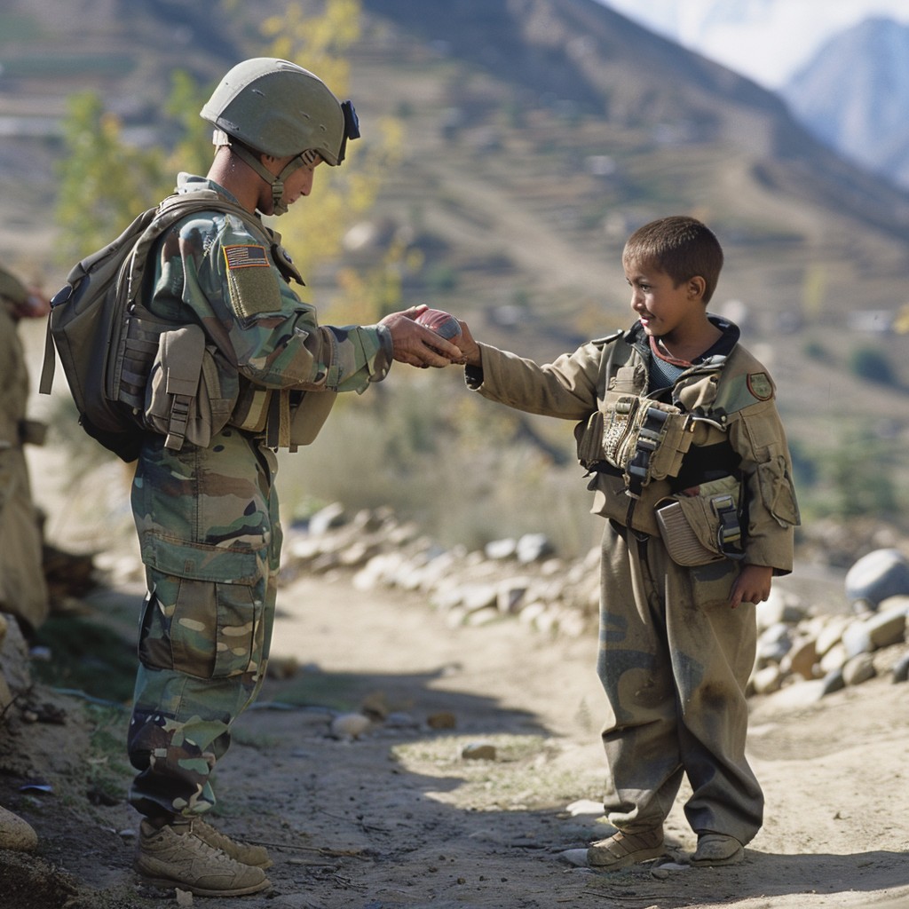 Free Soldier meets child Image - Soldier, Child, Uniform | Download at ...