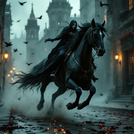 Midnight Hour Ride Free Midnight Stallion Rides Image - Stallion, Horse, Gothic | Download ...