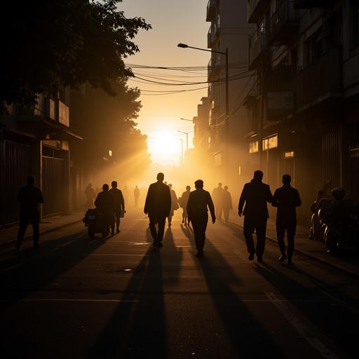 Free Sunset street silhouettes Image - Sunset, Silhouettes, Urban ...