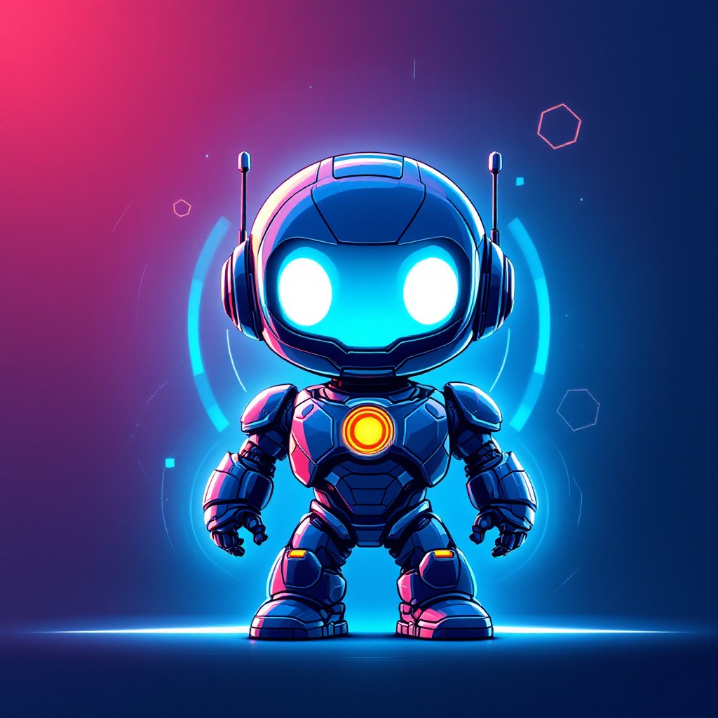 Chibi Ribit Free Chibi Robot Hero Image - Robot, Chibi, Anime | Download at StockCake