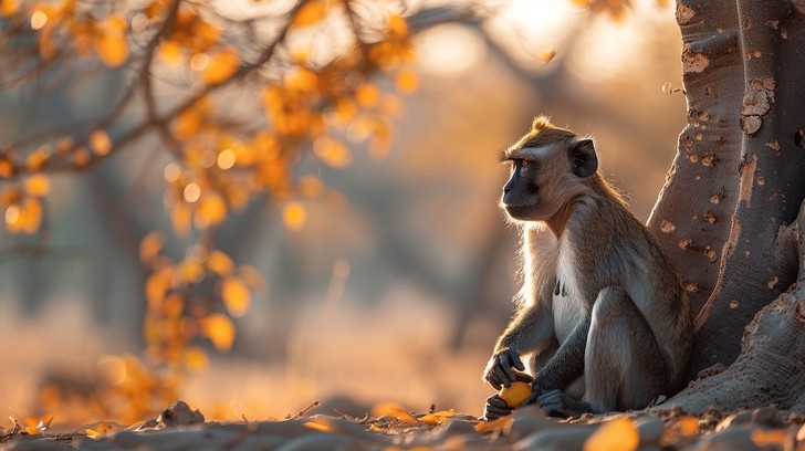 Contemplative Monkey Free Contemplative Monkey Moment Image - Monkey, Macaque, Primate ...