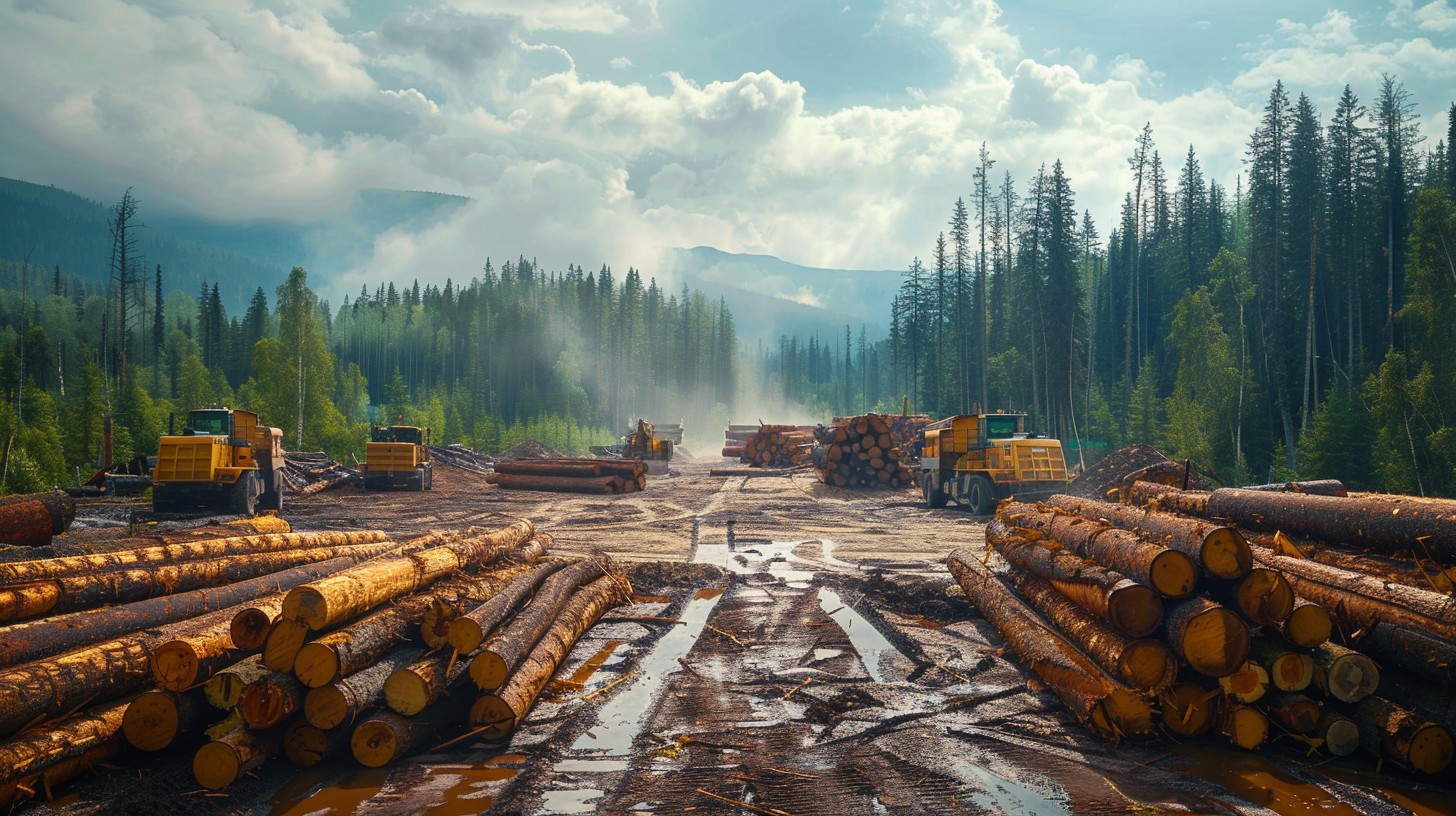 Free Logging Industrial Scene Image - Logging, Industry, Forest ...